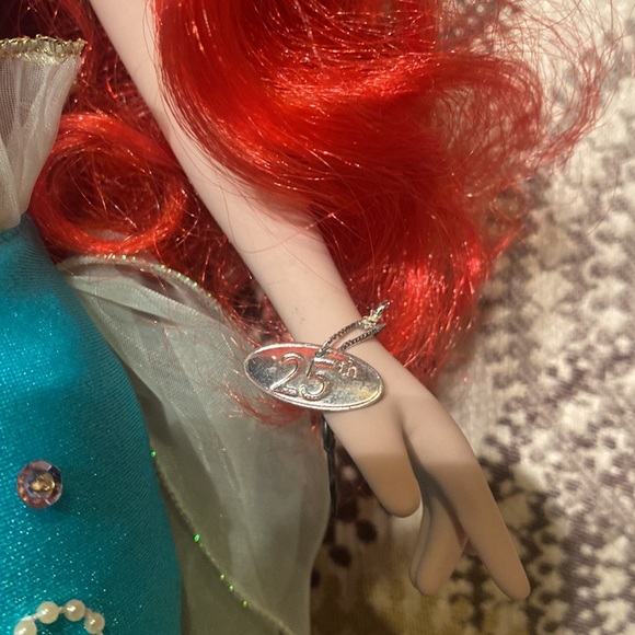 Disney Brass Key Ariel Little Mermaid Porcelain Princess 25th Ann. Edition - Picture 7 of 8